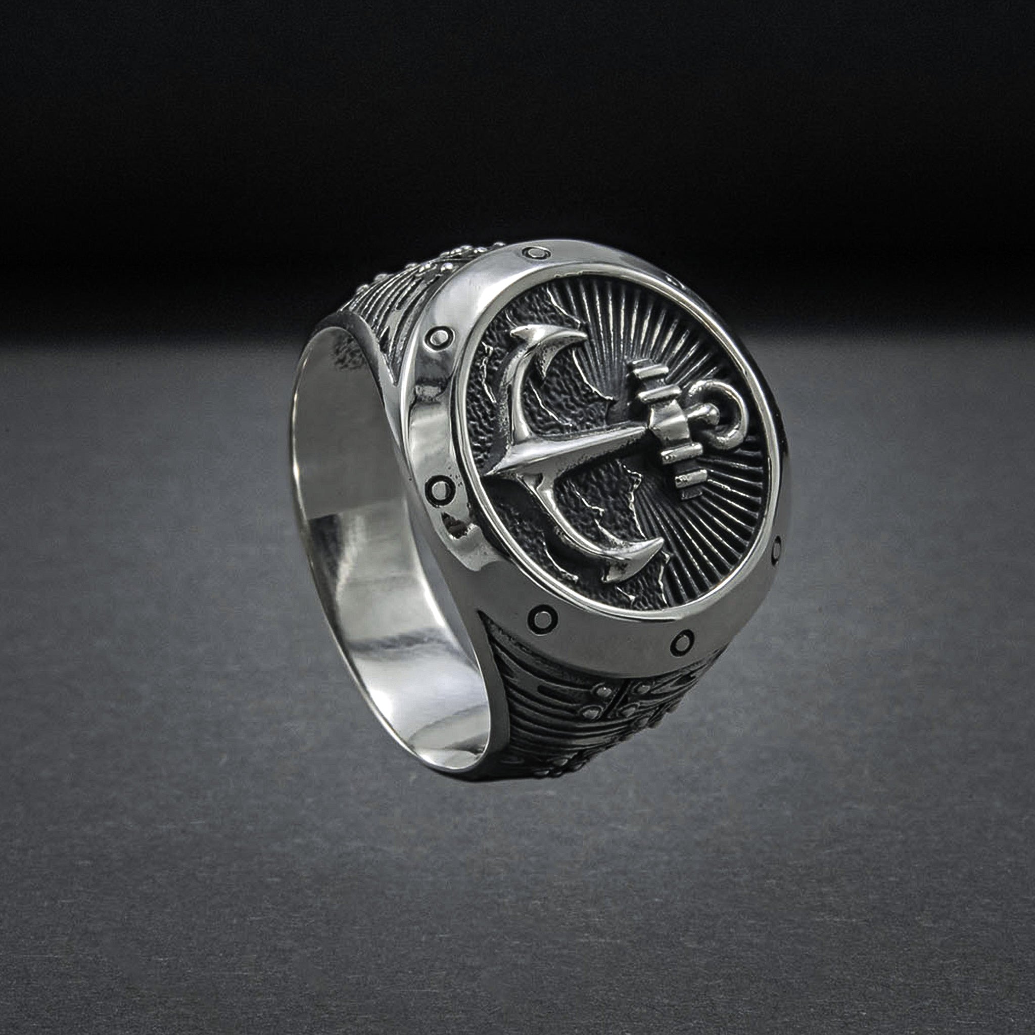 Anchorite - Sterling Silver Signet Ring