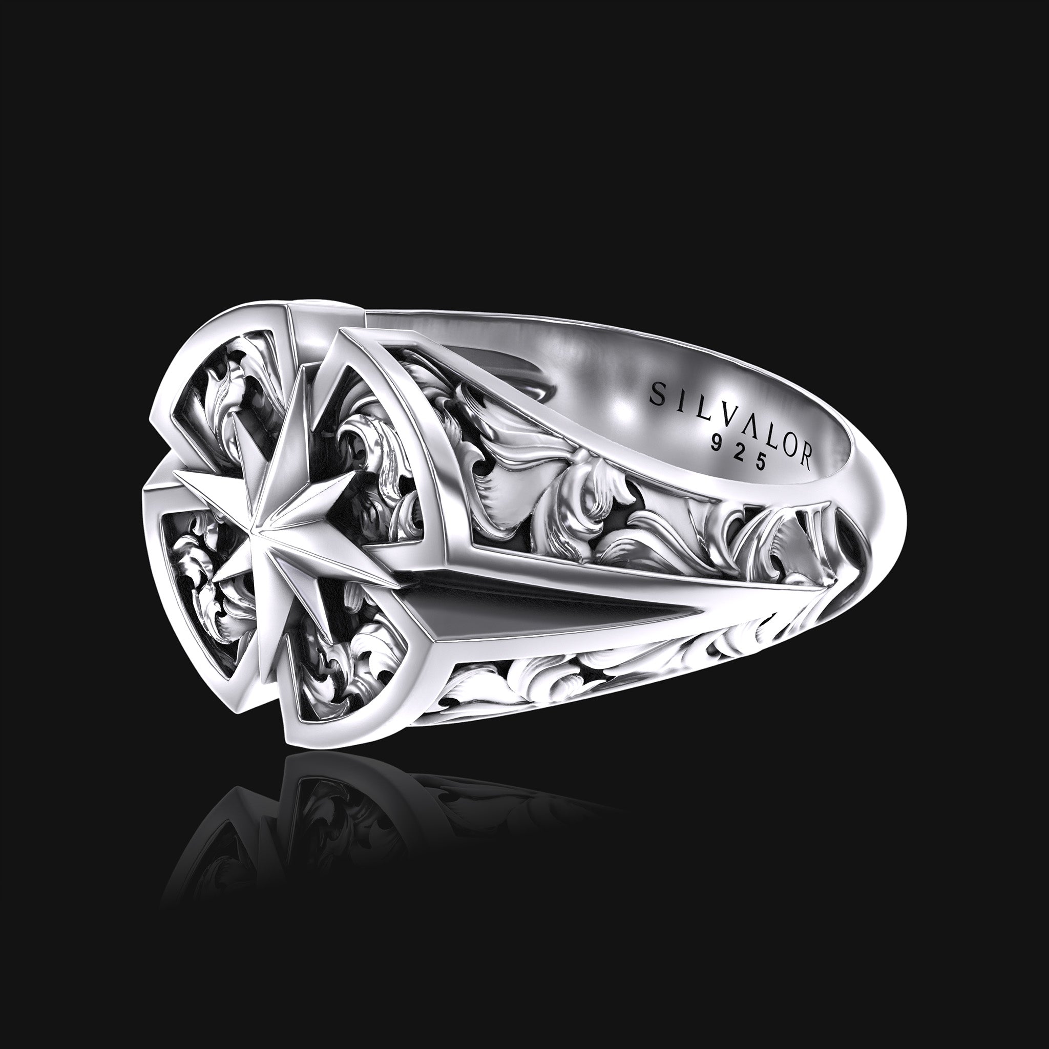 Polaris - Sterling Silver Signet Ring