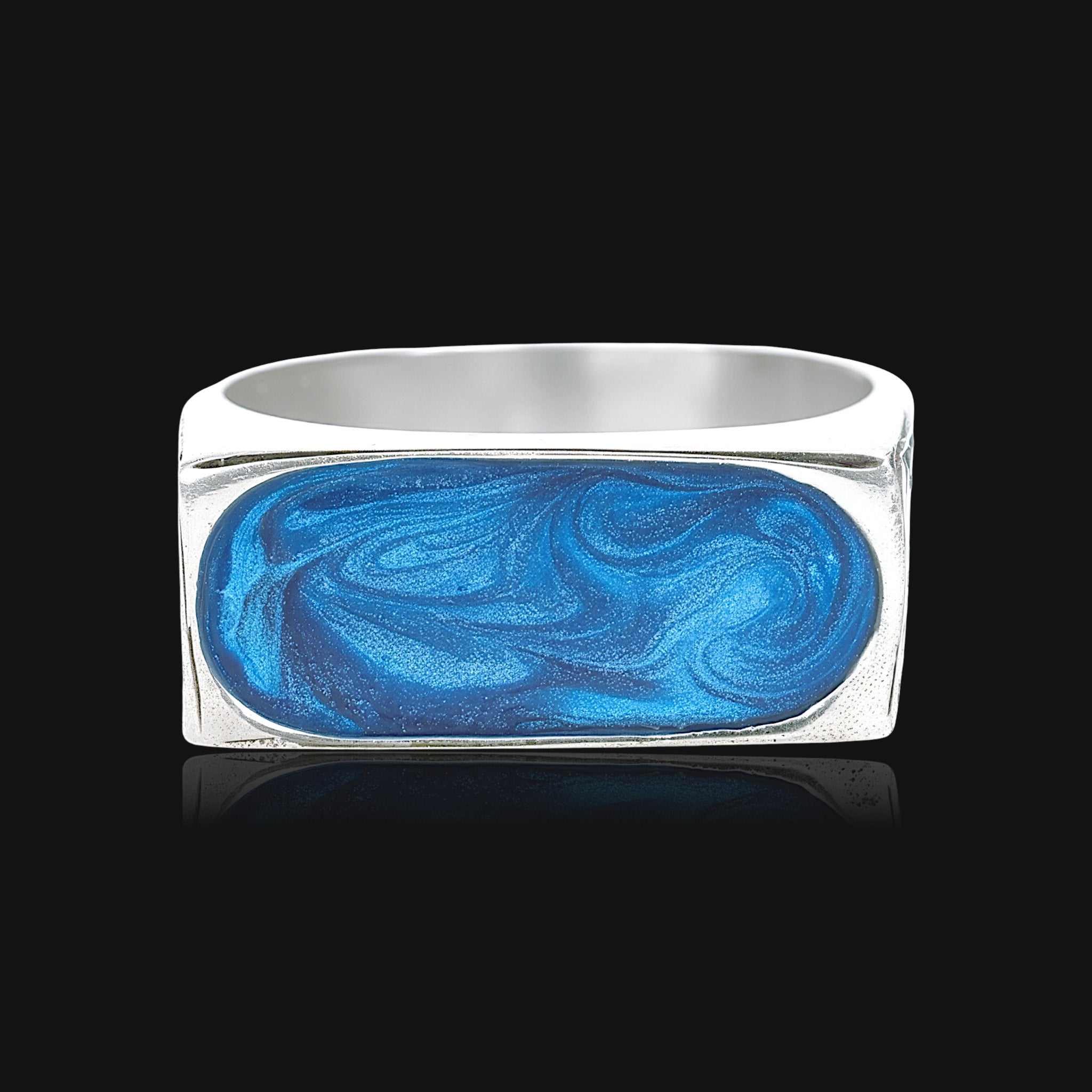 Pelagos - Sterling Silver Signet Ring