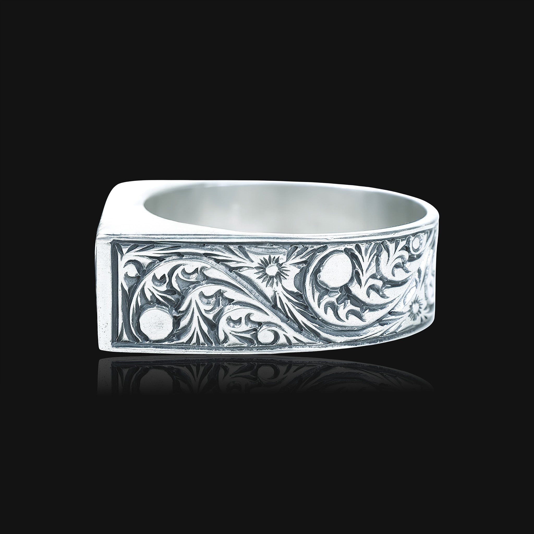 Pelagos - Sterling Silver Signet Ring