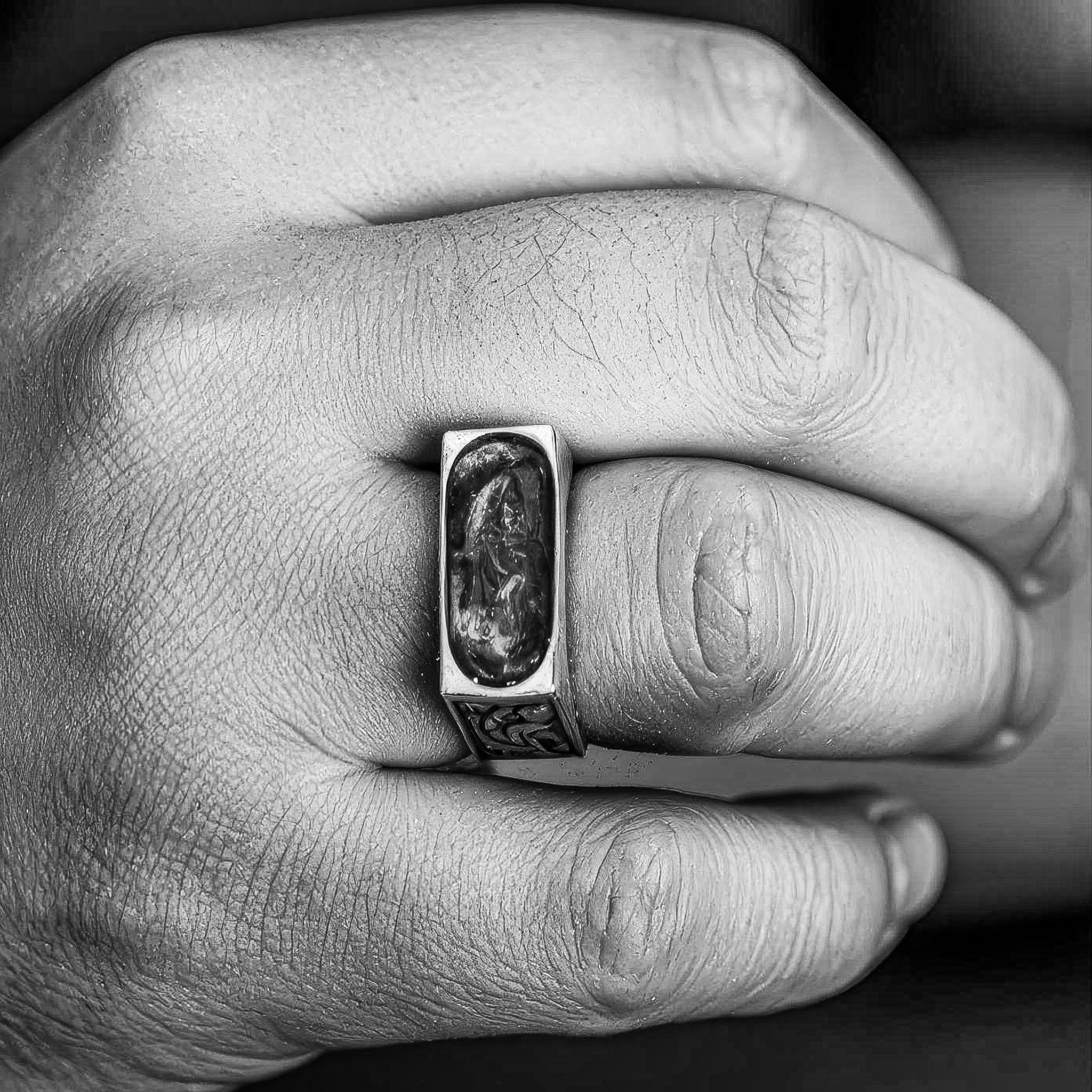 Pelagos - Sterling Silver Signet Ring