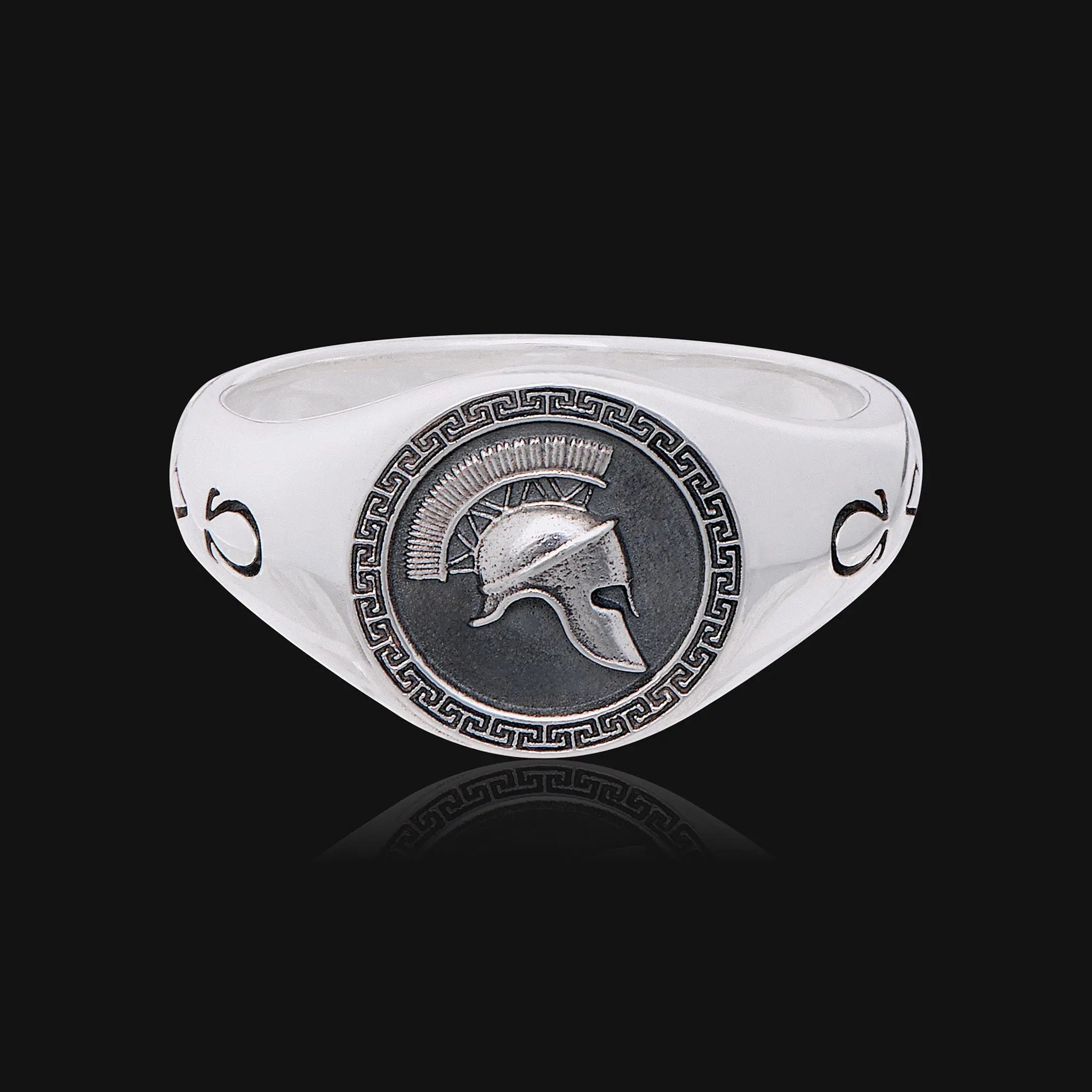 アクセサリー College ring Vintage Spartan Knight 1996 Agoge | Sterling Silver Spartan Ring - Silvalor
