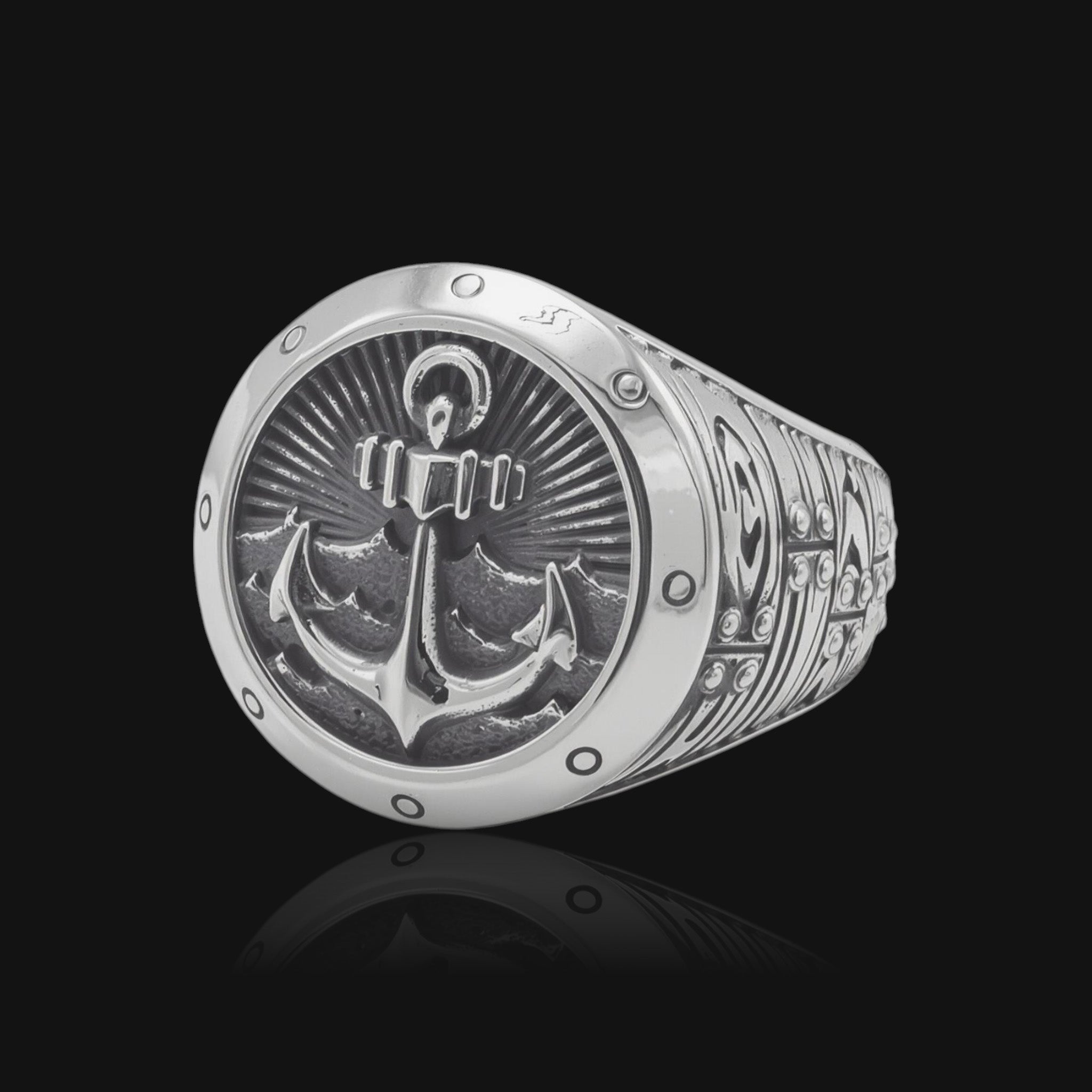 Anchorite - Sterling Silver Signet Ring