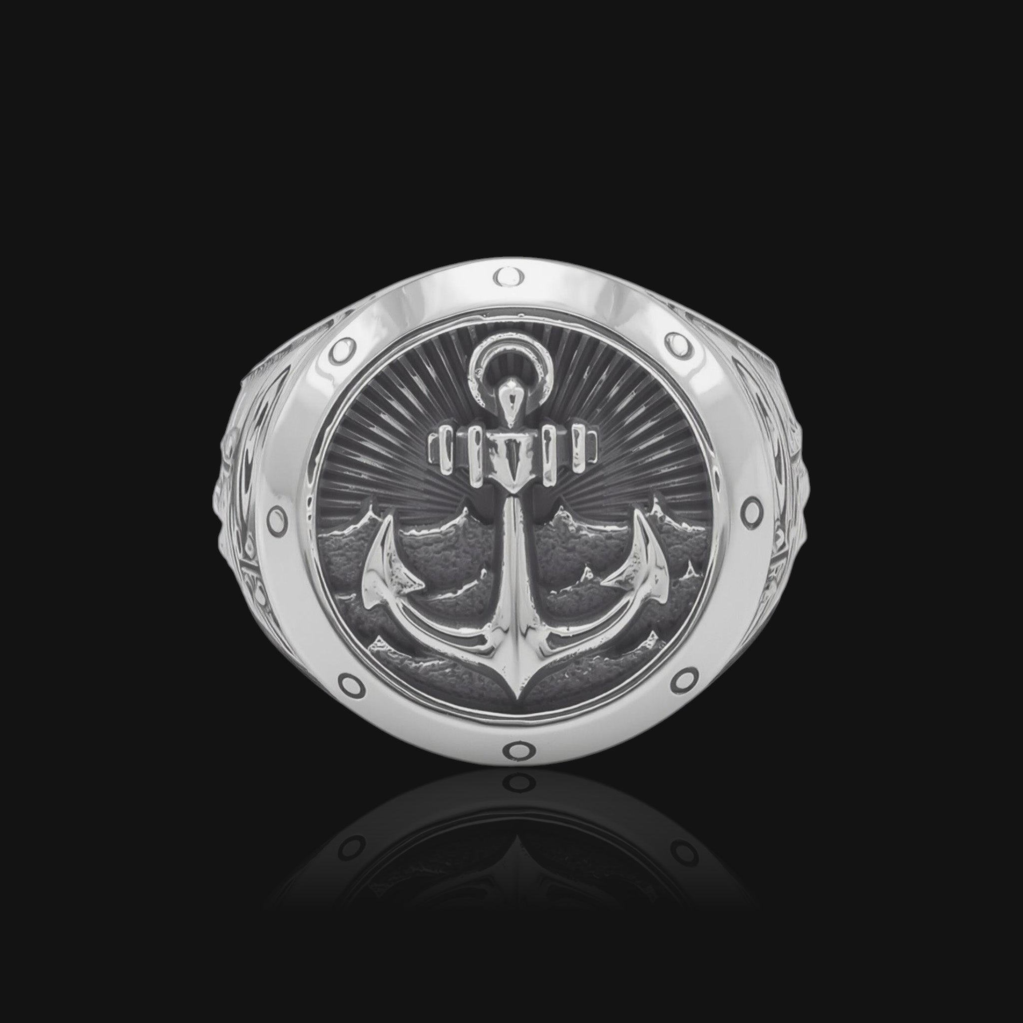 Anchorite - Sterling Silver Signet Ring