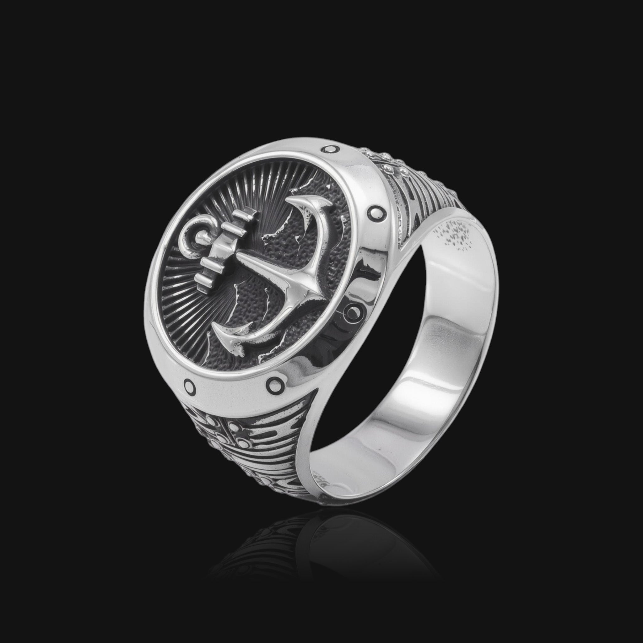 Anchorite - Sterling Silver Signet Ring