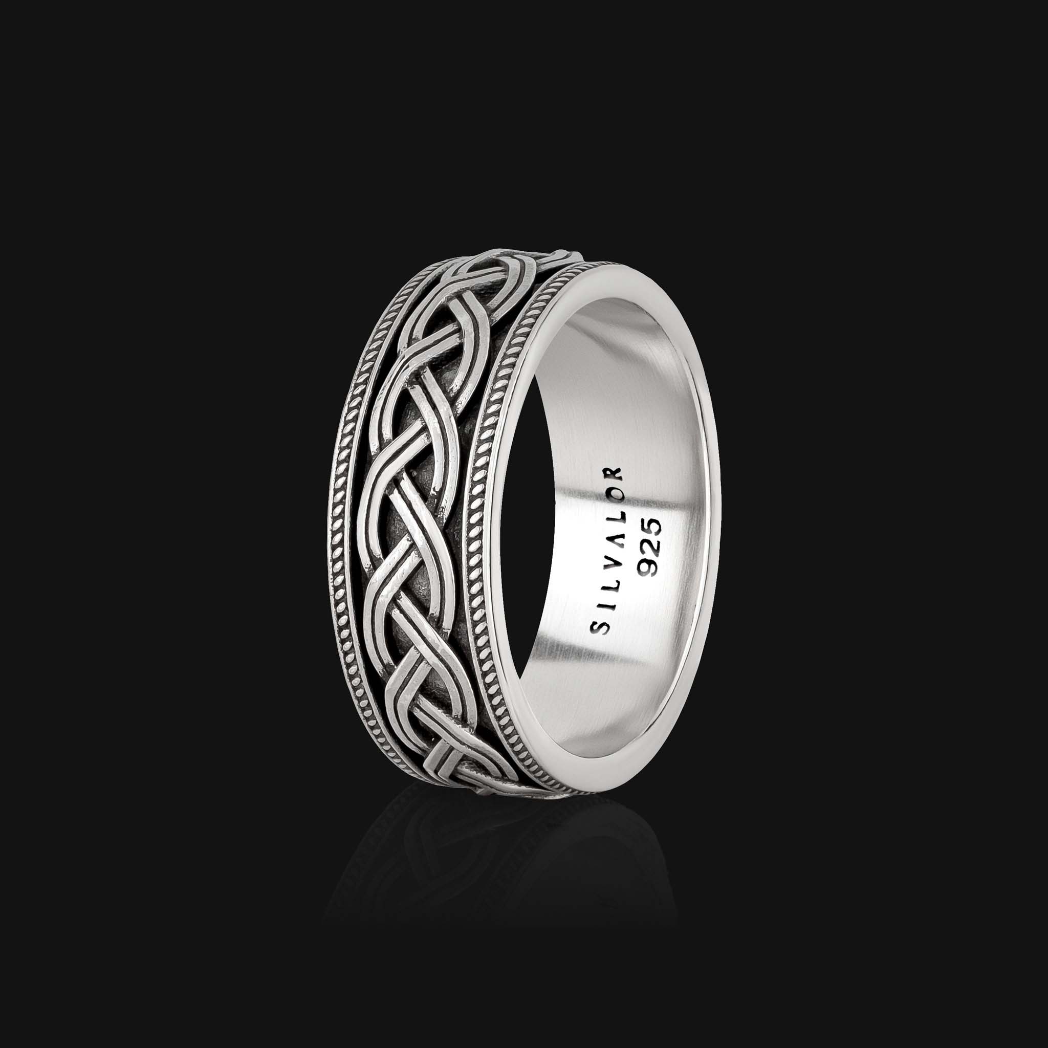 Celtic Knot - Handcrafted 925 Sterling Silver Band Ring