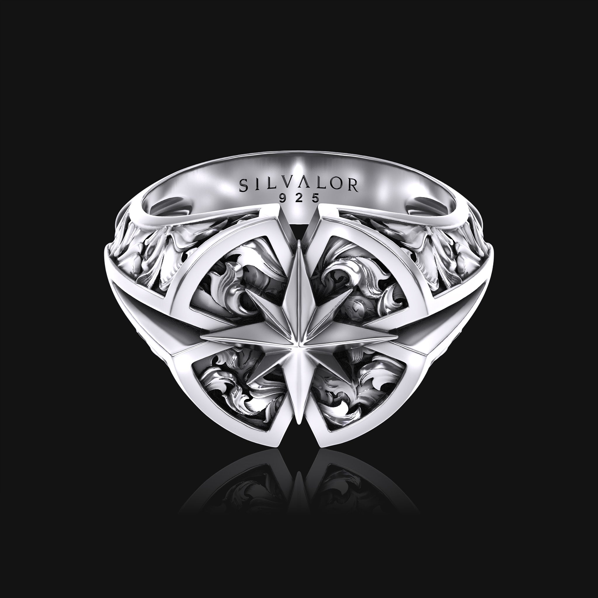 Polaris - Sterling Silver Signet Ring