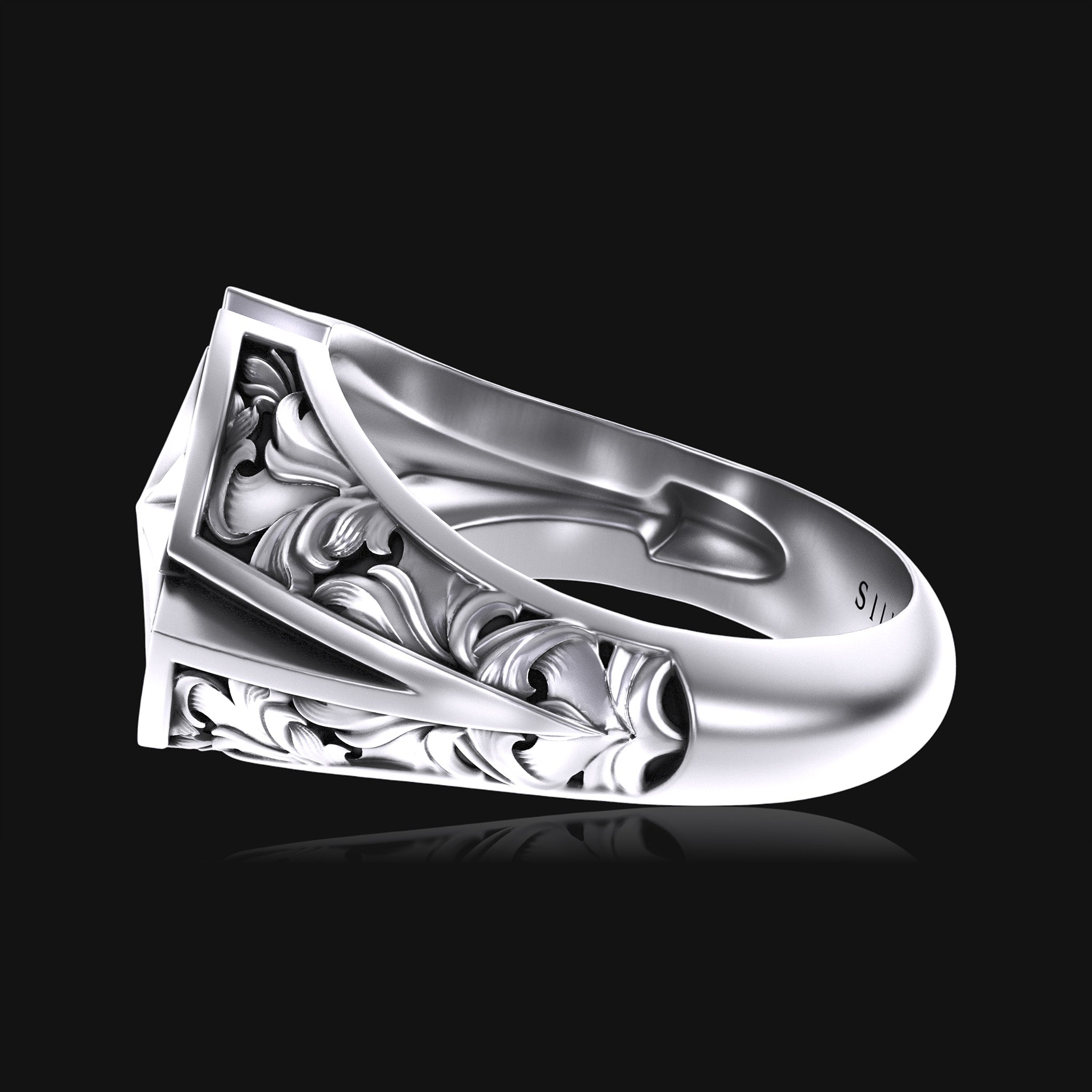 Polaris - Sterling Silver Signet Ring