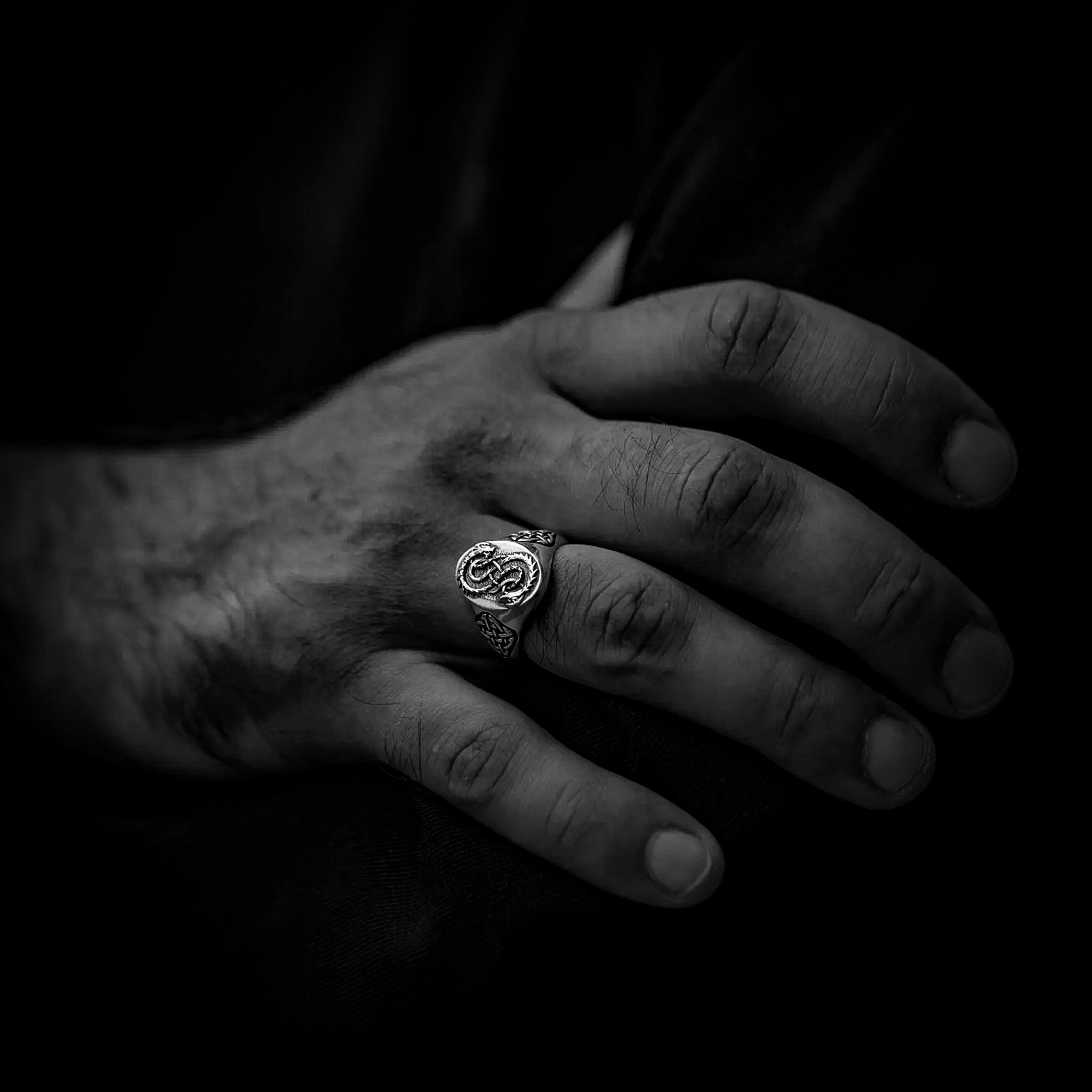 Bastion - Sterling Silver Signet Ring