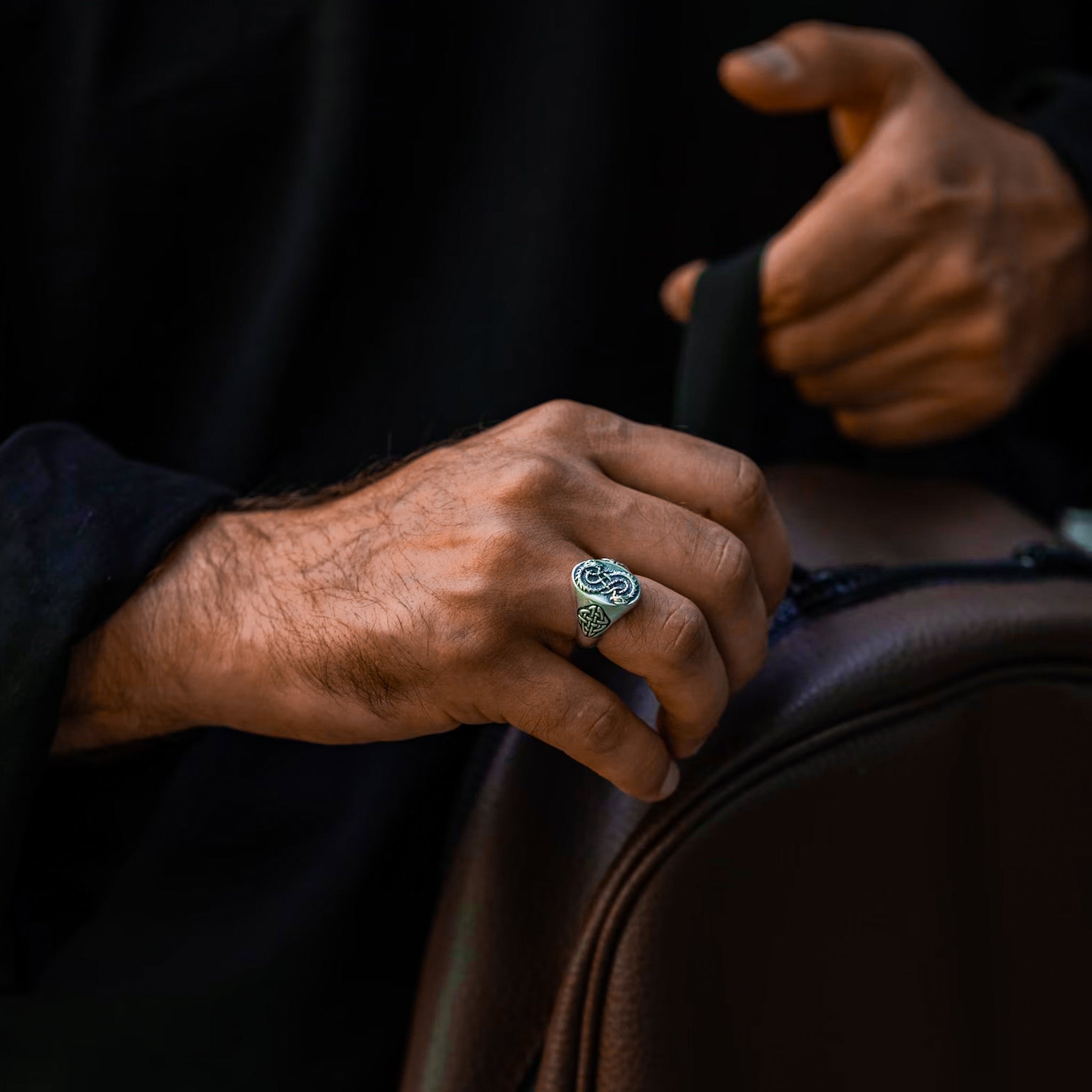 Bastion - Sterling Silver Signet Ring