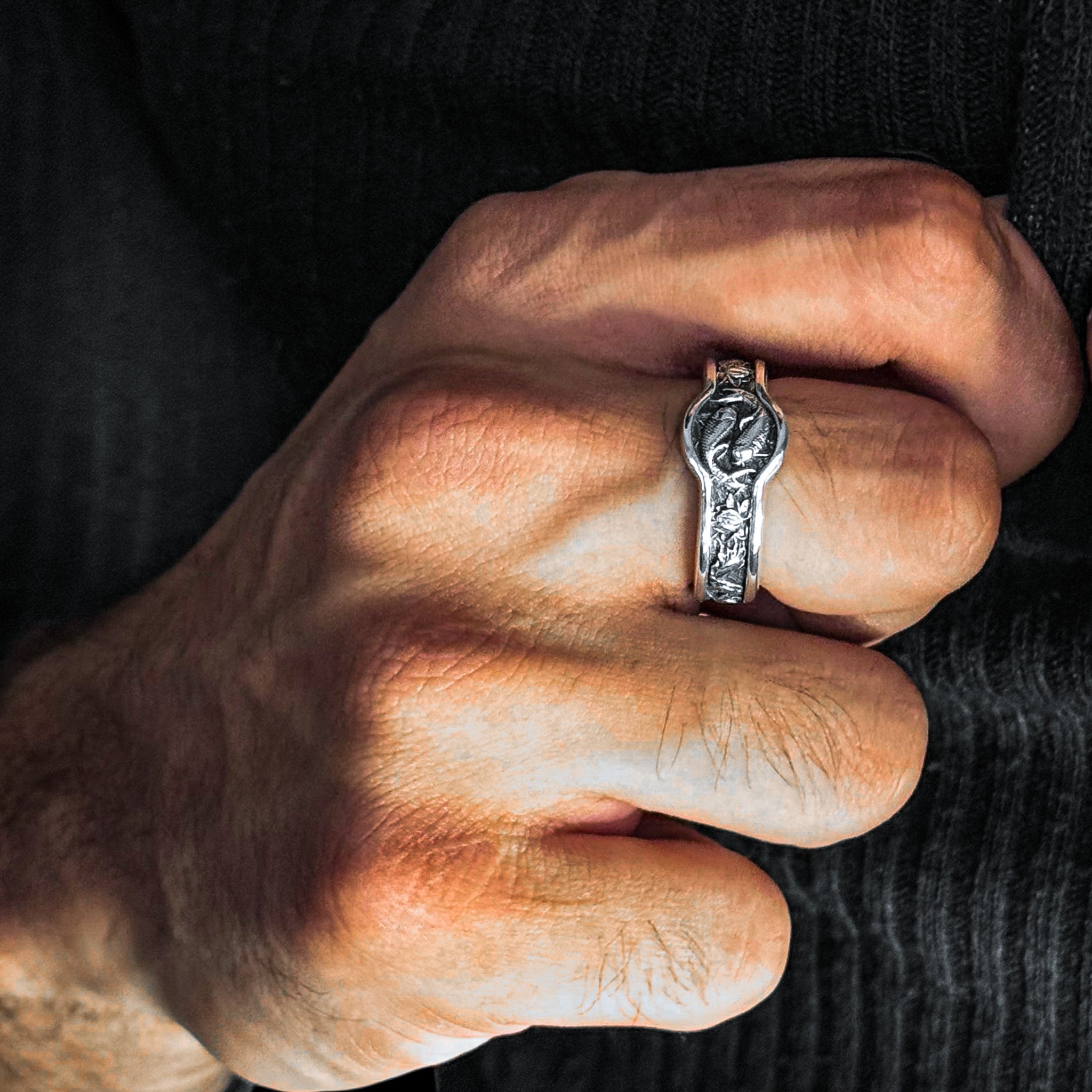Yin Yang - Sterling Silver Ring