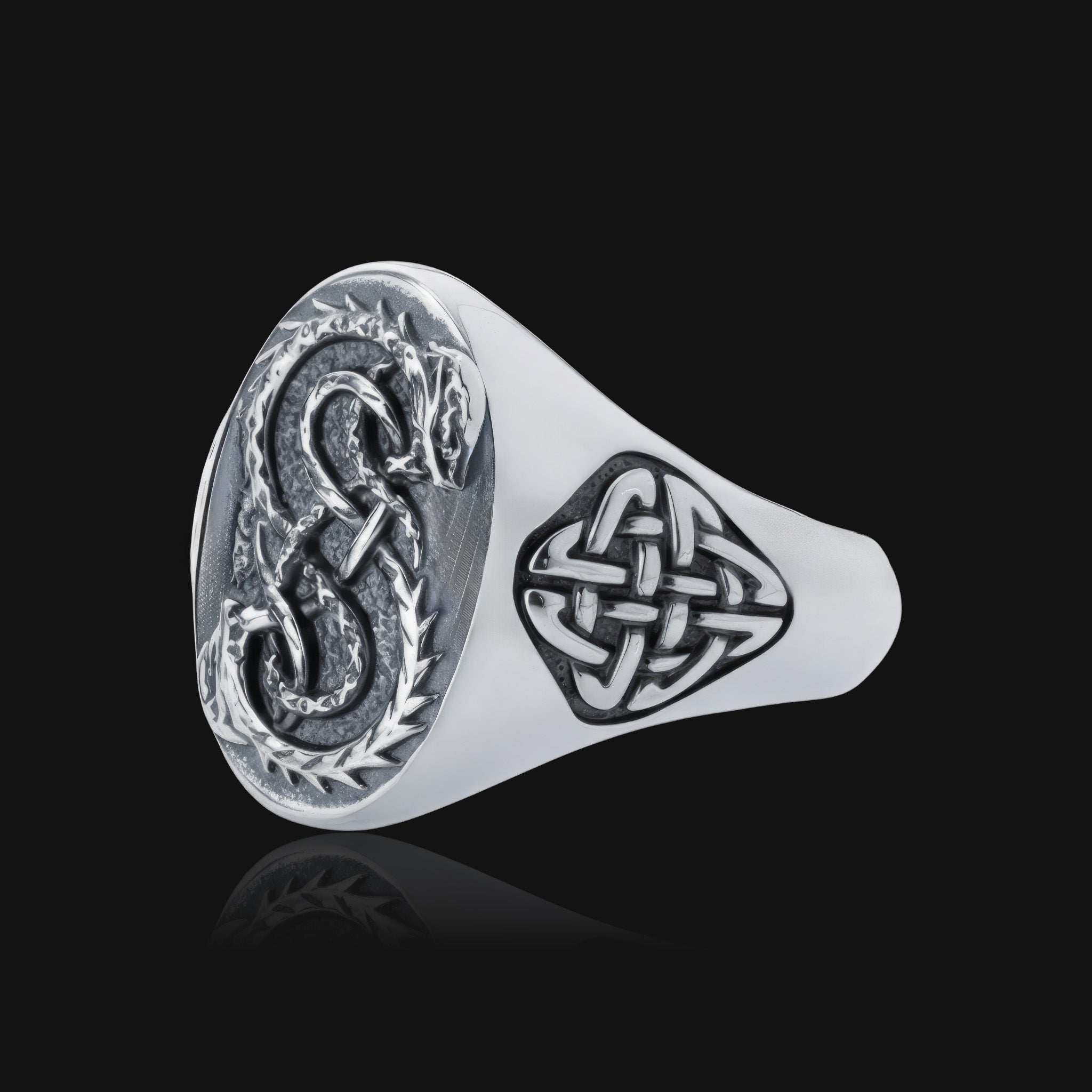 Bastion - Sterling Silver Signet Ring
